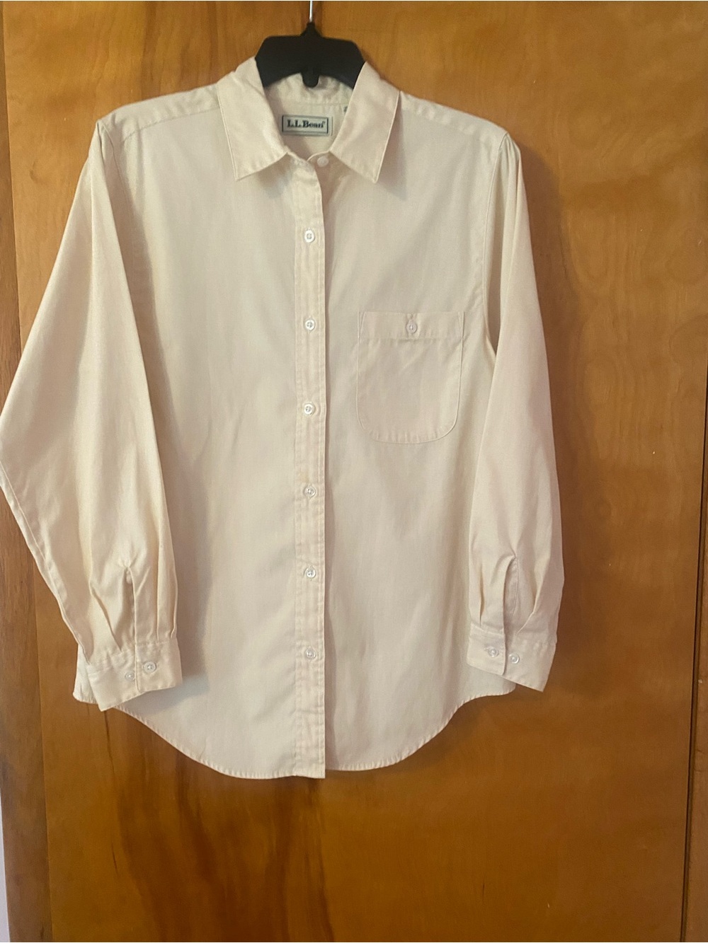 L.L. Bean Kids Button-Down Shirt — Light Cream